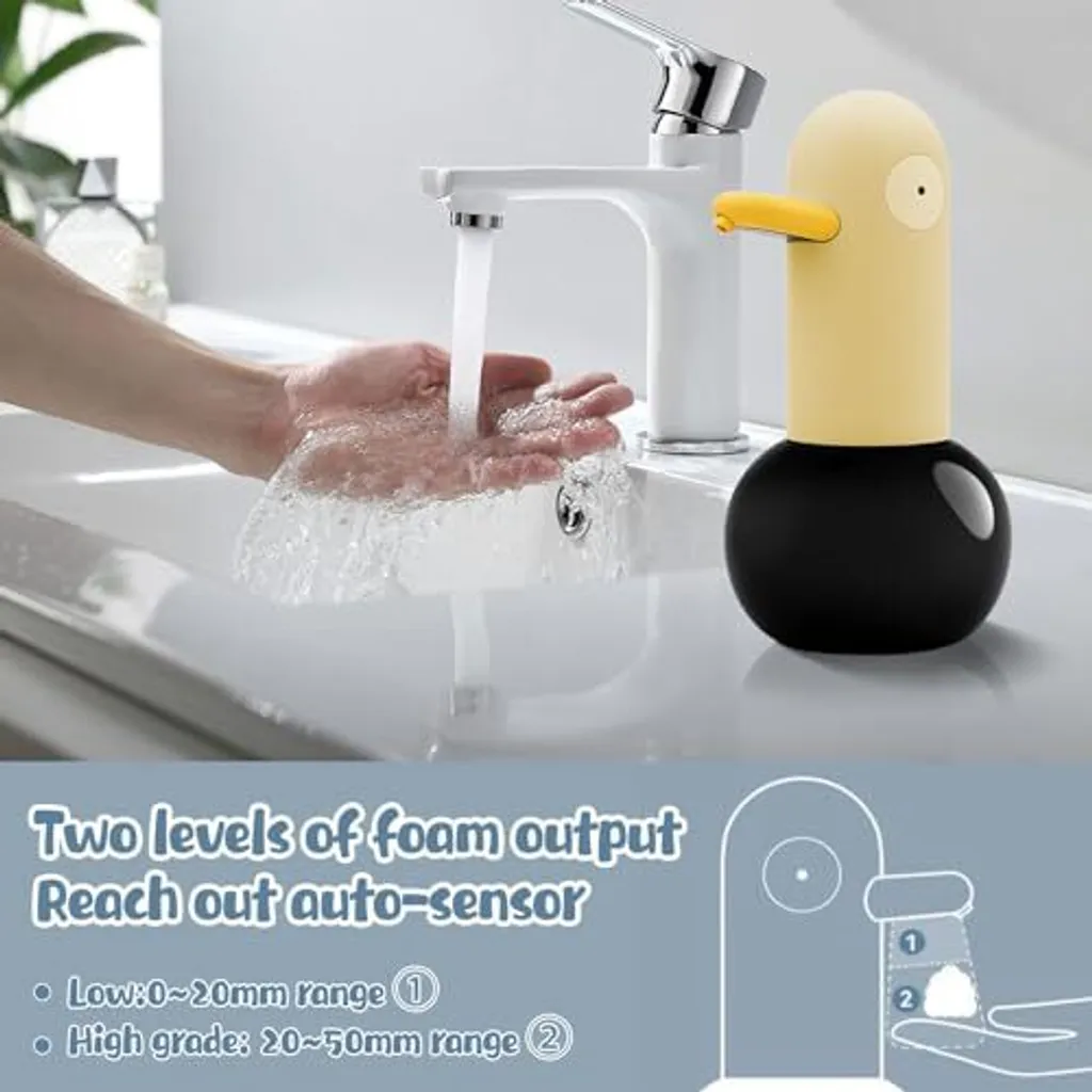 Distributore Sapone Touchess Automatico Touchless 400ml Blu USB - 6