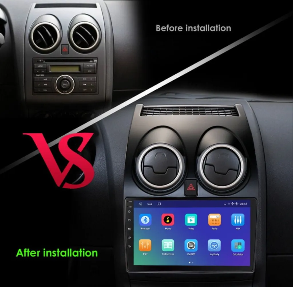 Autoradio Android Performance 2Go 32Go pour Nissan Qashqai J10 Bluetooth