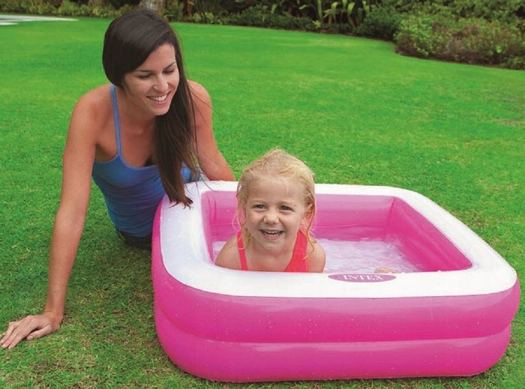 INTEX Play Box Baby-Planschbecken 85x85x23cm Kinder-Pool aufblasbarer Pool 