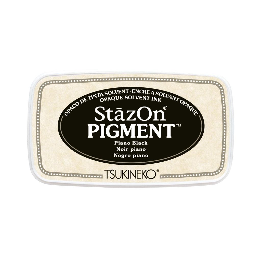 Tsukineko StazOn Pigment Stempelkissen Piano Black / Produktbild 