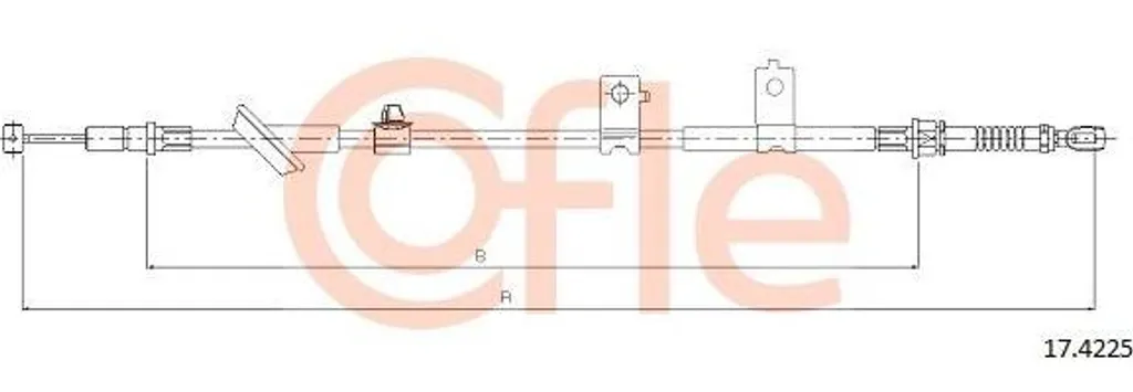 Câble de Frein à Main COFLE 17.4225 pour Honda Jazz OE 47560SAAJ53