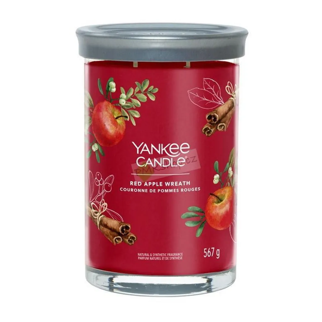 Bougie Red Apple Wreath Yankee Candle 567g contre les Odeurs d'Intérieur
