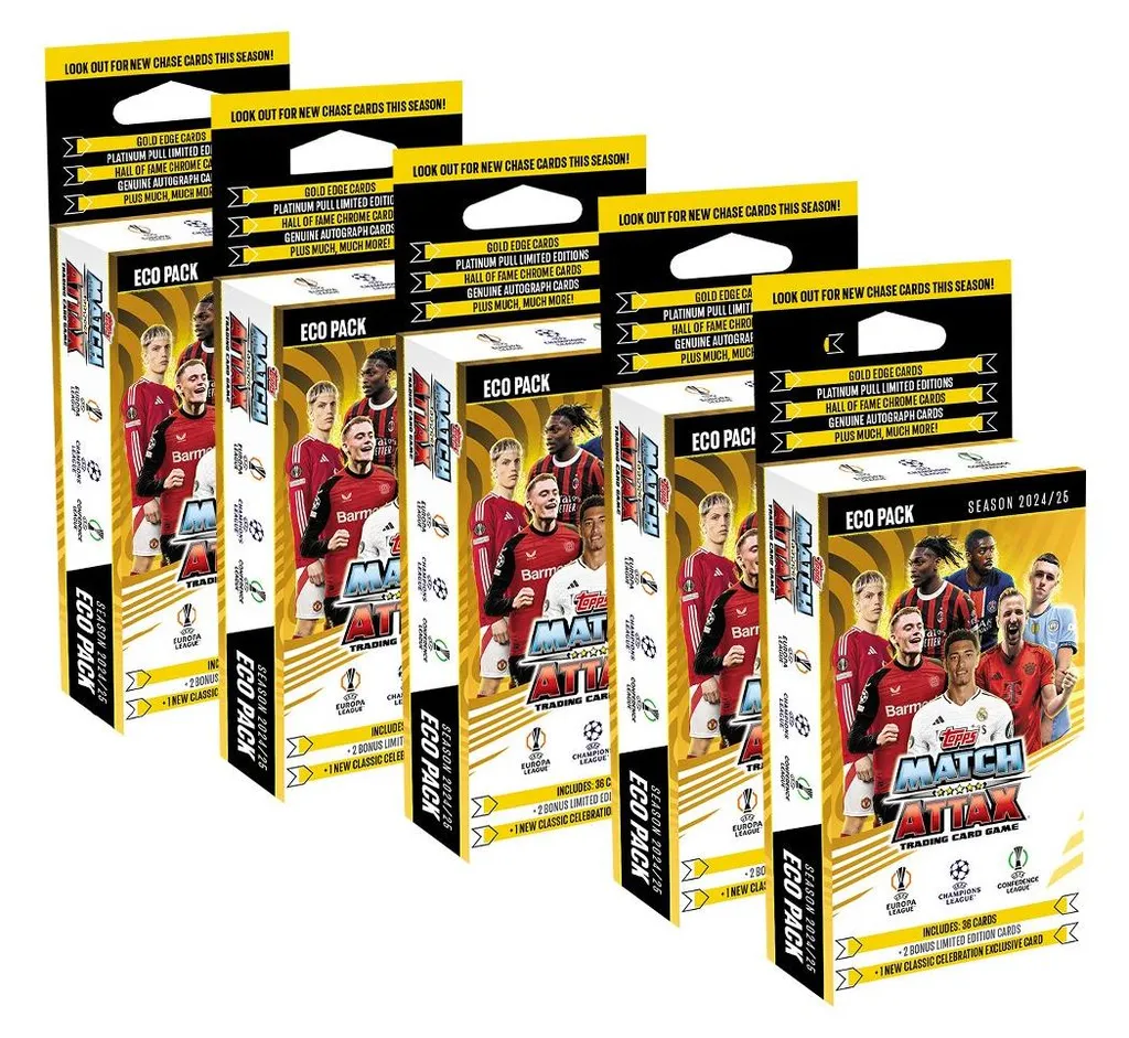 Cartes de foot Match Attax Ligue des champions 2024/25 édition 5 Blisters