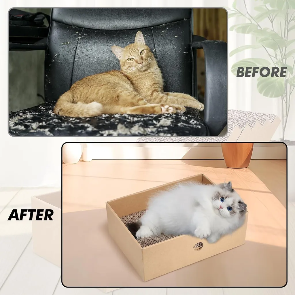 Protégez vos Meubles avec ce Pack de 5 Griffoirs Chats en Carton