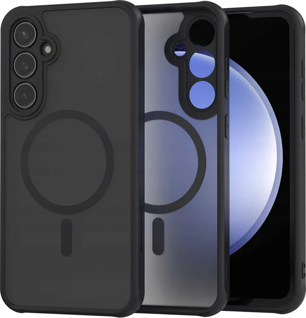 Custodia SPACECASE Hybrid Mag Galaxy S23 FE Nero - MagSafe Magnetica
