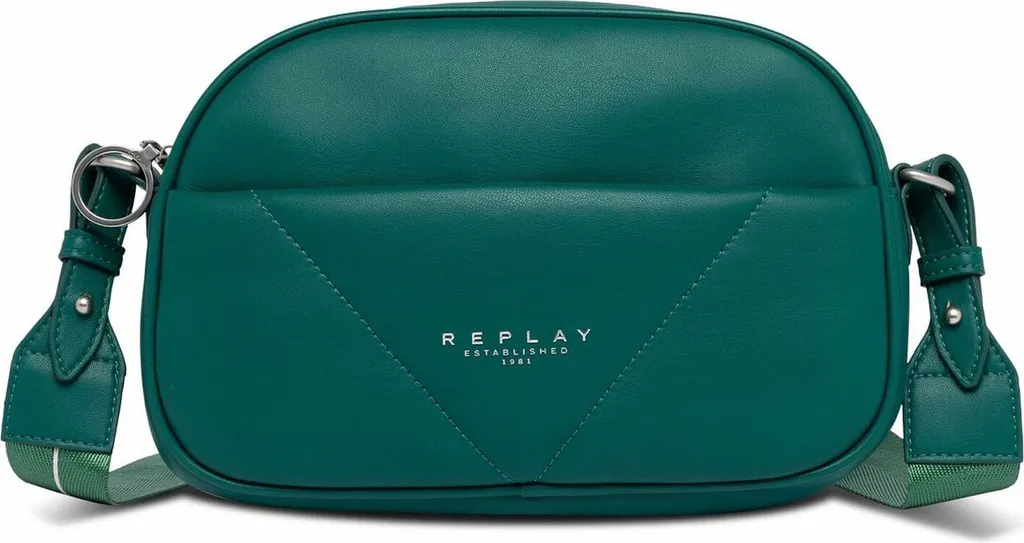 REPLAY Borsa a Tracolla Grass Green - Crossbody Donna Verde Scuro
