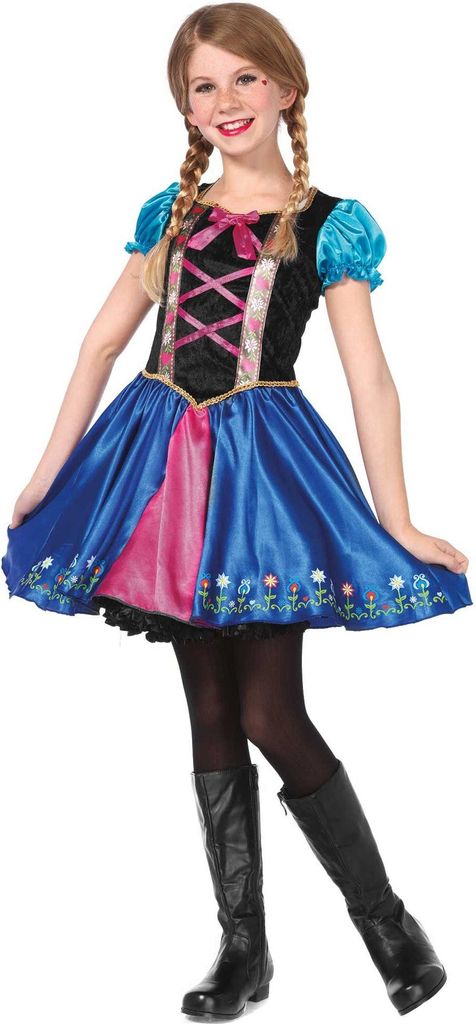 Frozen Anna Kinderkostüm für Mädchen Kindergröße: 110-116