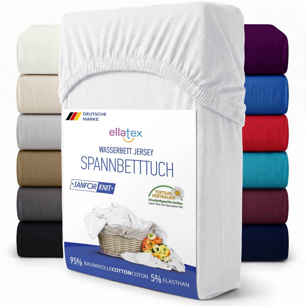 EllaTex Premium Spannbettlaken 200x220–220x240 Produktbild 