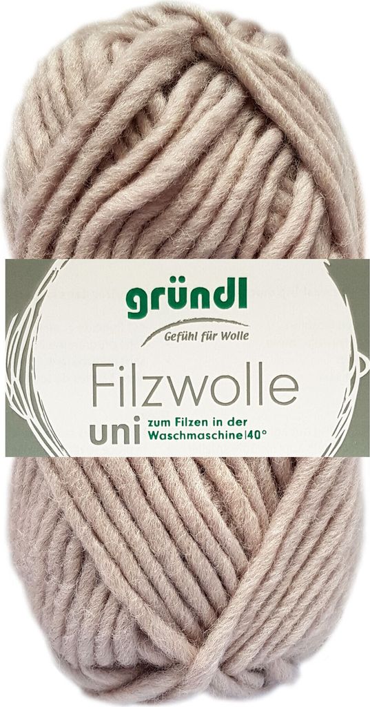 Gründl Filzwolle uni,Waschfilzen,100%Schurwolle,50g/50m,NS Produktbild 