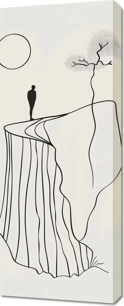 Décorer un Grand Mur Vide avec l'Image Solitude et Majesté Panoramique 40x100