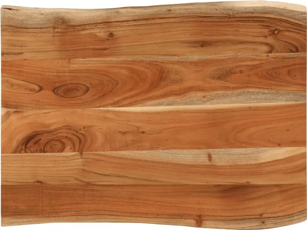 Top Tavolo Acacia 70x60x3.8 cm Rettangolare - Design Industriale Naturale