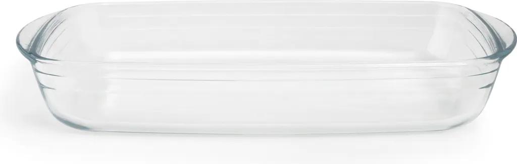 Teglia Vetro Excelsa 32x20x5 cm - Pirofila da Forno Naturale Resistente