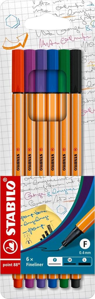 STABILO® 88/6 Astuccio per punta fineliner 88® - confezione Immagine del prodotto 