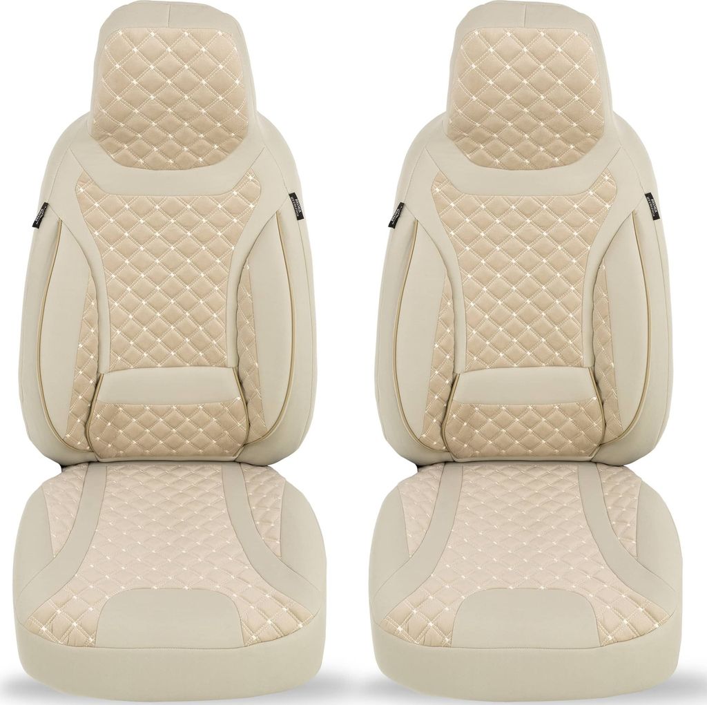 Dacia Spring Bj ab 2021 kompatible Schonbezüge in Beige T1