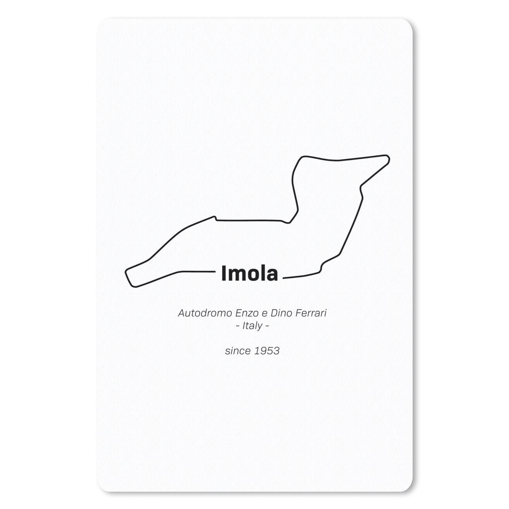 MuchoWow Mauspad Mousepad Imola - F1 - Rennstrecke 18x27 cm - Mousepads - Maus Mat - Pad - Mausunterlage