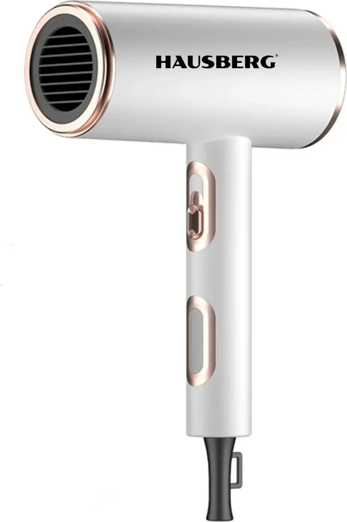 Sèche-cheveux HAUSBERG HB-263AB blanc 2200W avec 3 niveaux de chaleur