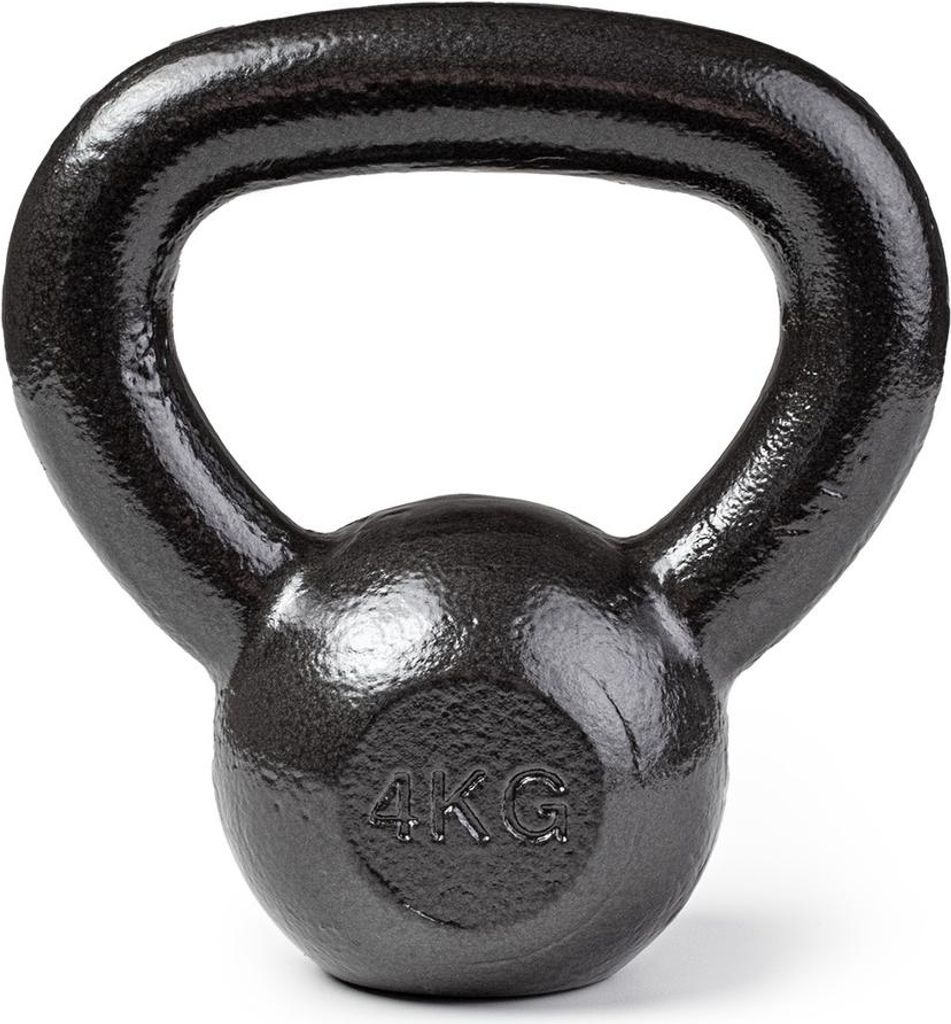 Kettlebell żeliwny 4 kg do treningu siłowego, odważnik do Zdjęcie produktu 