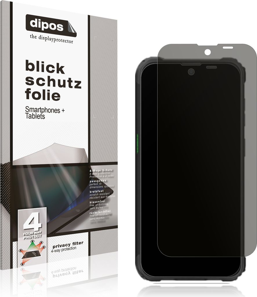 Blickschutzfolie für Blackview BV5300 Plus matt Schutzfolie Folie Display Schutz dipos