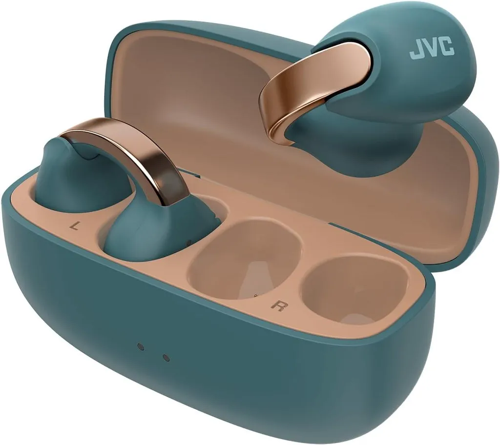 True Wireless Near-Ear Ohrhörer im Schmuckdesign, ultraleicht, Open-Ear Komfort, Schnellladen, Multipoint, Bluetooth 5.3, IPX4, 24h Akku Laufzeit Apps