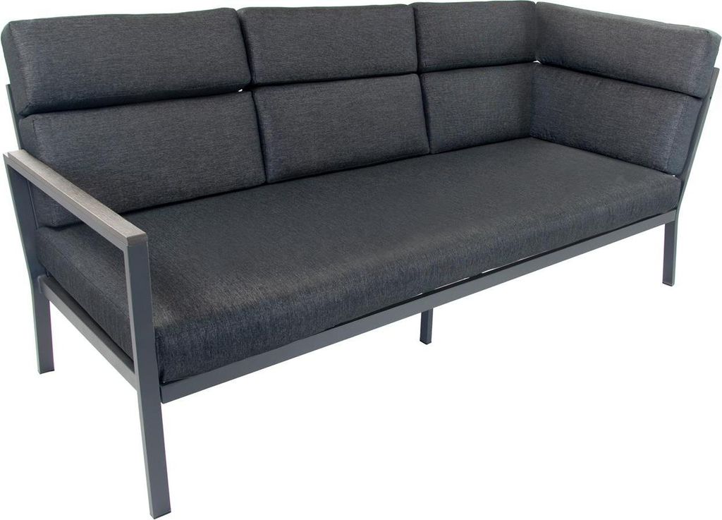 Ecklounge-Set „Sorrent“ – Grau, Aluminium, für 9 Personen Produktbild 