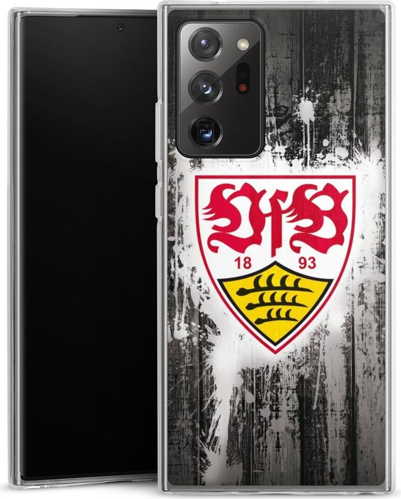 DeinDesign Handyhülle für Samsung Galaxy Note 20 Ultra 5G Silikon Hülle Case Smartphone Schutzhülle Bundesliga Offizielles Lizenzprodukt VfB St...