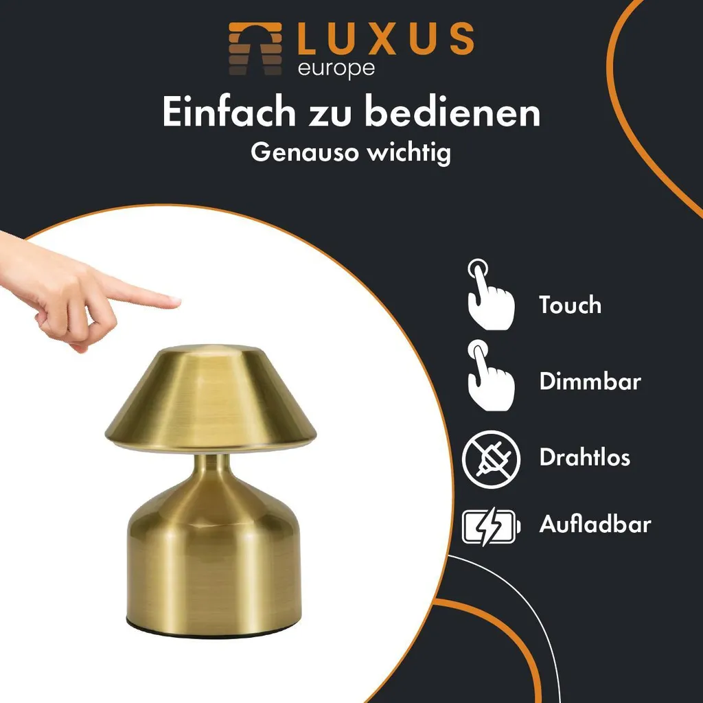 Lampada Micky Oro Touch - Il Must-Have Mini per il tuo Comodino - 2