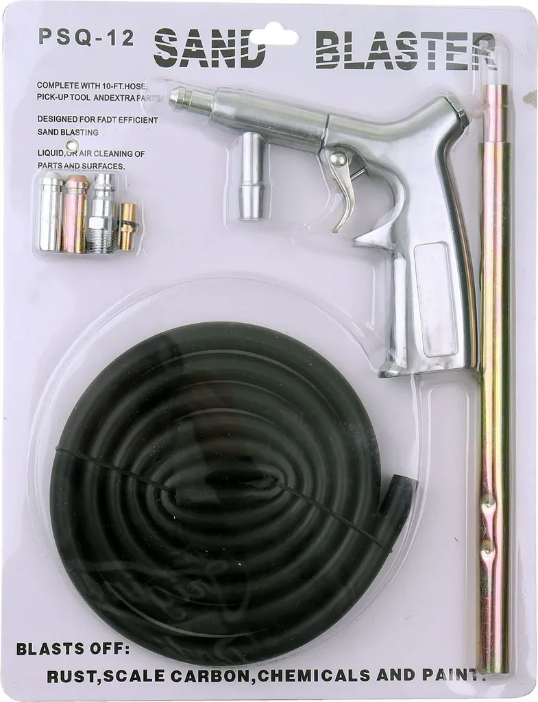 Pistolet de sablage pneumatique LP-20 pour décapage et restauration - 4