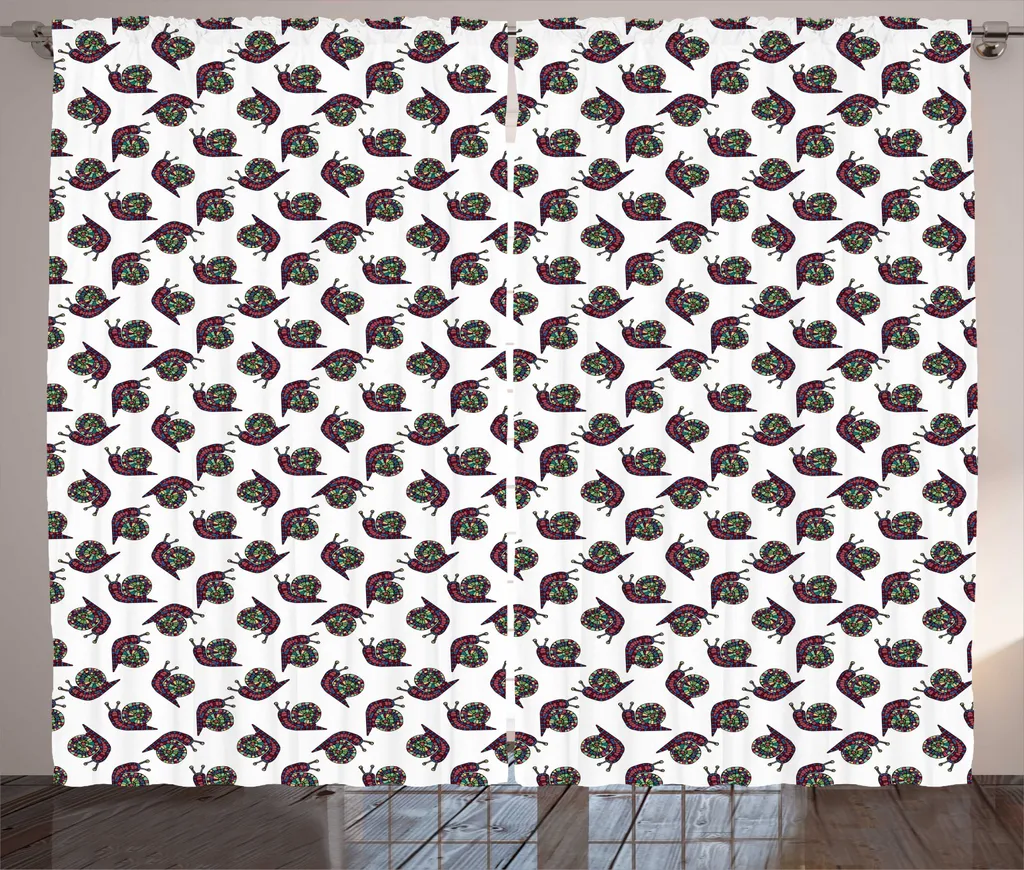 Rideau de décoration pour grand salon motif rustique 280x225 cm Universel