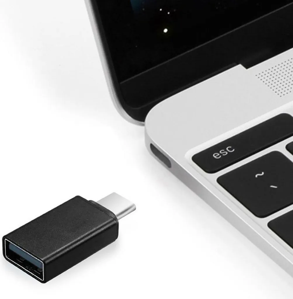 Gembird USB 2.0 Type-C Adapter CM/AF - Adattatore OTG per PC e Tablet