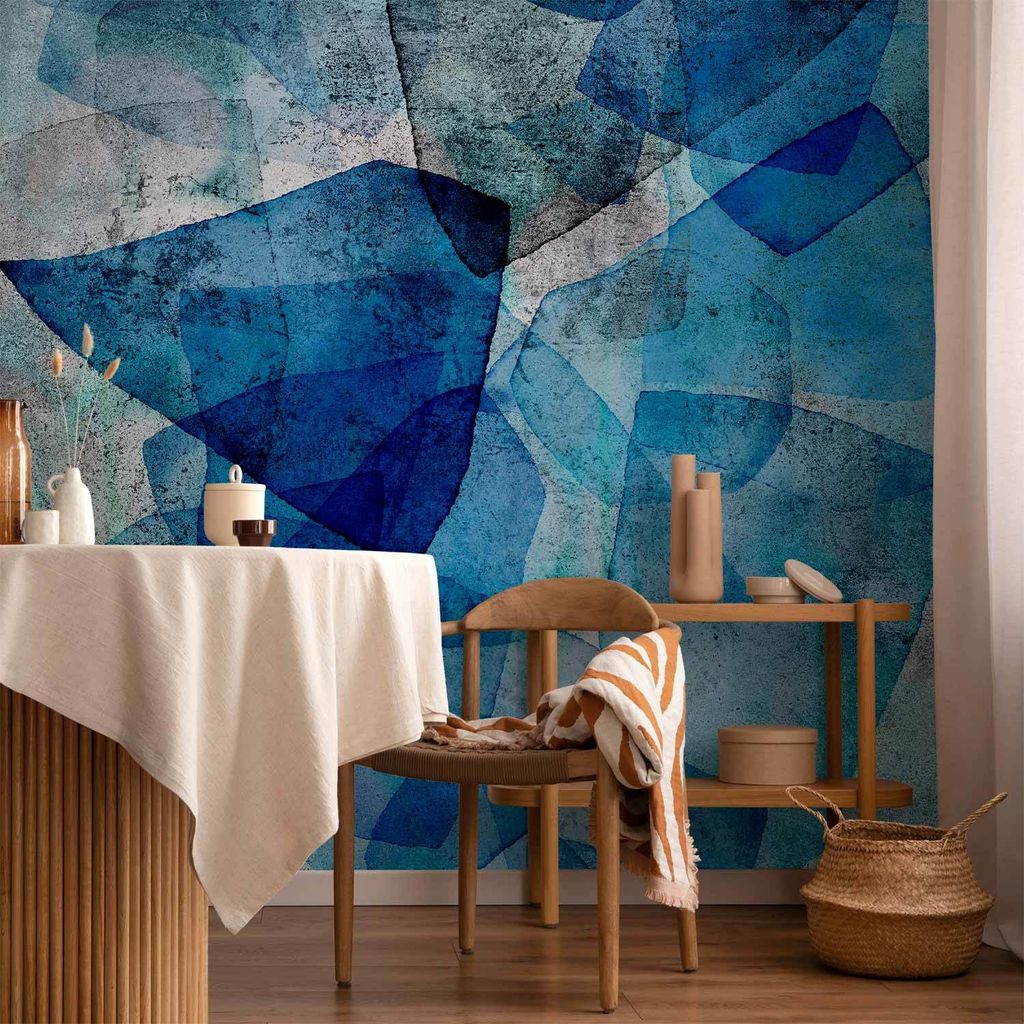 Vlies Fototapete - Sapphire Mosaic 200x140 cm Abstrakt a-C-0184-a-a