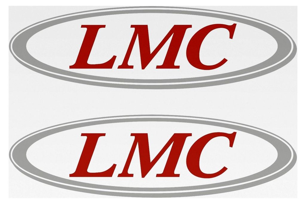 2 x LMC 50cm x 14,5cm Aufkleber Sticker wohnmobil Camper Wohnwagen Caravan aus Hochleistungsfolie Aufkleber Autoaufklebe