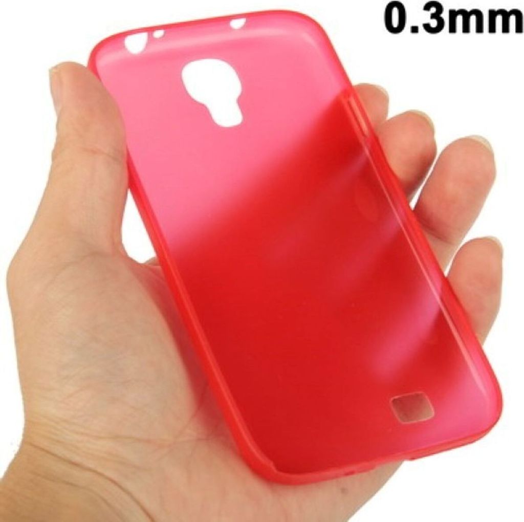TPU Schutzhülle ultradünn 0,3mm für Samsung Galaxy S 4 i9500 (rot)