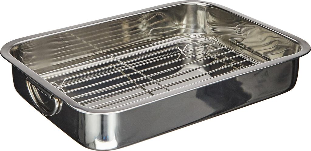 GSW 809405: Vierkante pan met inzetstuk.809252: RVS Productafbeelding 