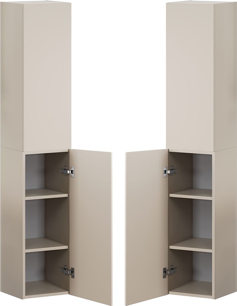 Hochschrank in kaschmir matt DURANGO-56 Produktbild 