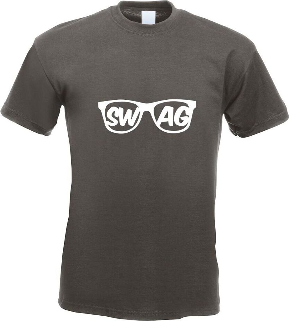 Kiwistar - T-Shirt - Graphit - Swag Motiv Bedruckt Funshirt Design Print - mit Motiv Bedruckt - Funshirt Design - Sport - Freizeit - Herren - M