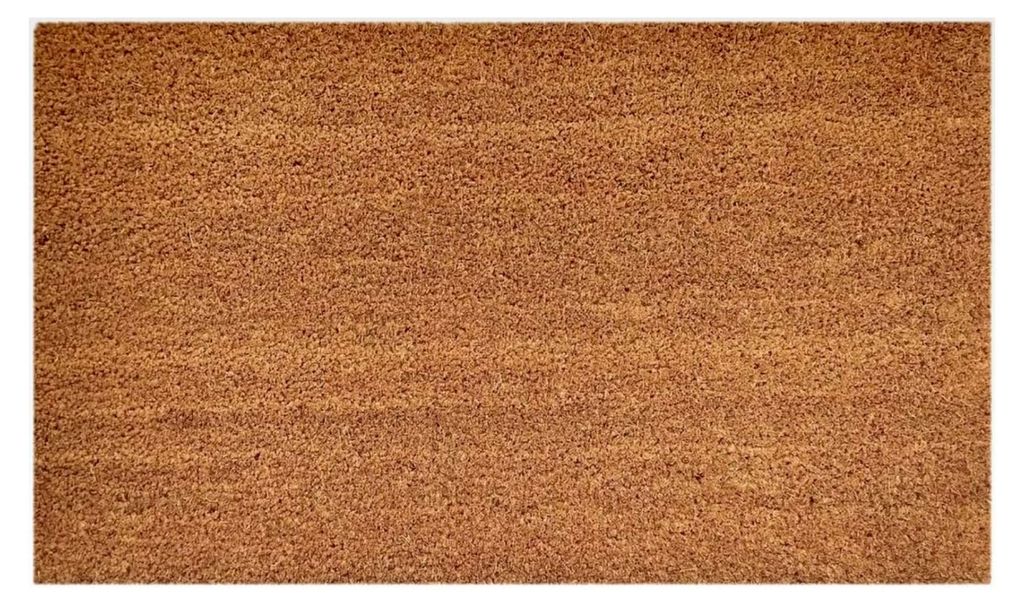 Türvorleger aus 100% Kokosfaser 60x40-100x80 cm rutschfest Fußabtreter Schmutzfangmatte Natur Latex Größe 60 x 90 cm