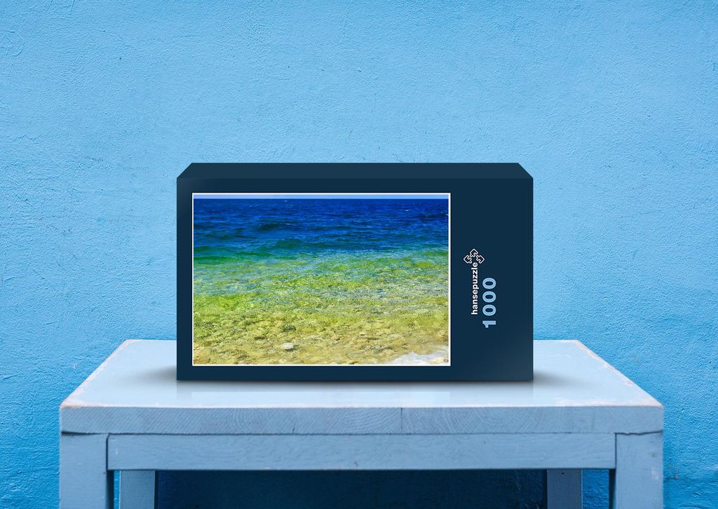 hansepuzzle 37769 - Meer Puzzle, 1000 Teile, Natur, 60,0 x 46,0cm mit hochwertiger Aufbewahrung, Kartonbox und wiederverschließbarem Beutel