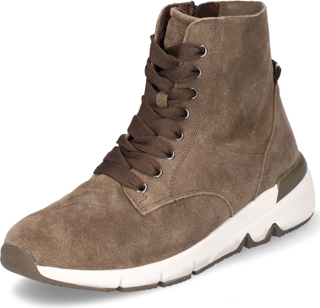 Gabor Shoes Sneaker High Grau Veloursleder Größe: 42 Normal