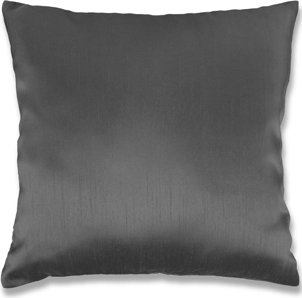 Dekokissen Alessia ( Kissenhülle inkl. Polyesterfüllkissen ), Maße: 50x50cm, Farbe: Grau