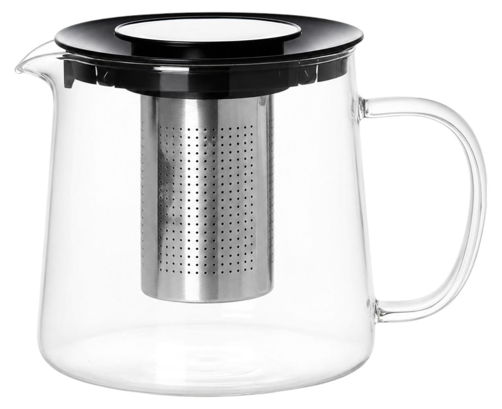 VIVIANA Teekanne Borosilikatglas 1300ml – Edelstahl-Sieb, Produktbild 