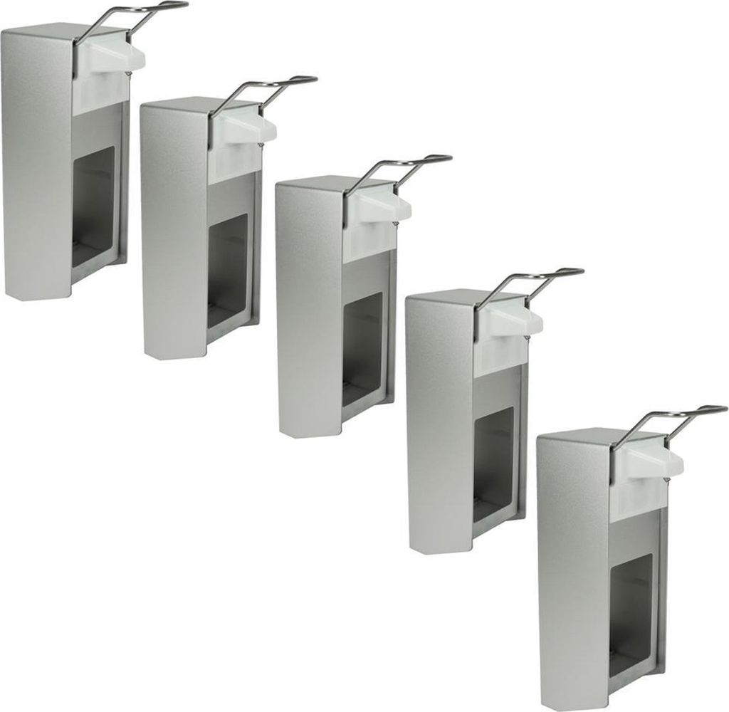 5 Desinfektionsspender Alu 500 ml Euronorm - kurzer Hebel - Leerflasche