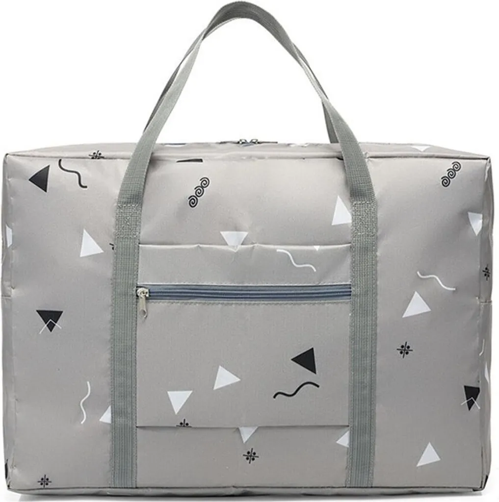 Borsa da Viaggio 33x47x16 cm Grigio a Quadri | Bagaglio a Mano Cabina