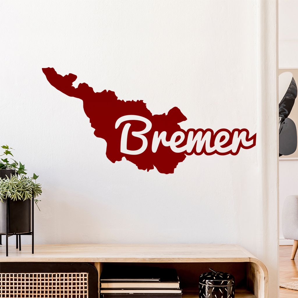Bremen Bremer Herkunft Wandtattoo Wandaufkleber Wall Sticker - Dekoration, Küche, Wohnzimmer, Schlafzimmer, Badezimmer