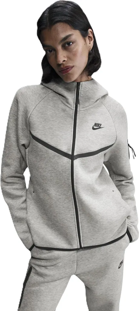Veste à Capuche Nike Tech Fleece pour Femme - Sweat Zippé Gris S 163cm
