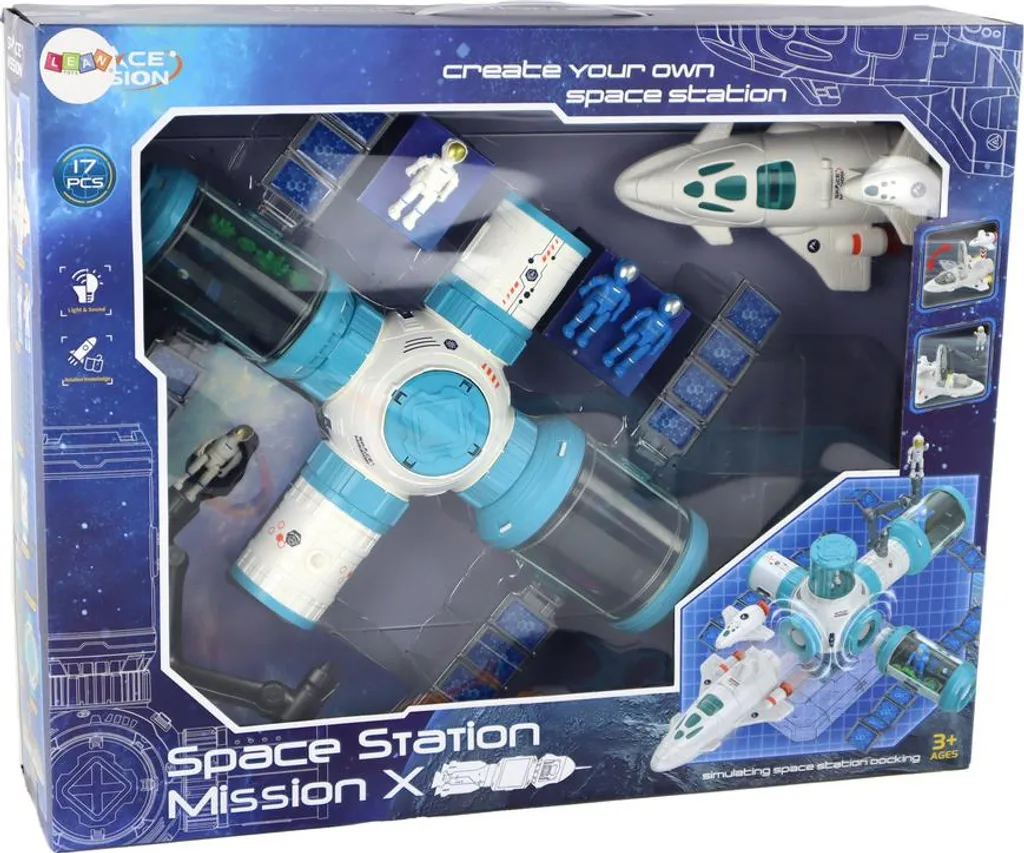Jouet Station Spatiale et Fusée Cosmos Rocket Set de 17 Accessoires - 10