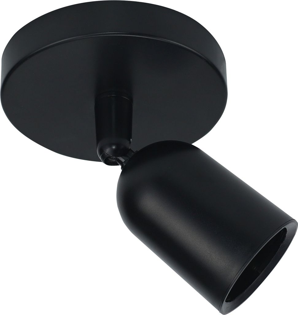 Spectrum Wand- & Deckenleuchte Spot SOLIS Schwarz max. 6W Produktbild 