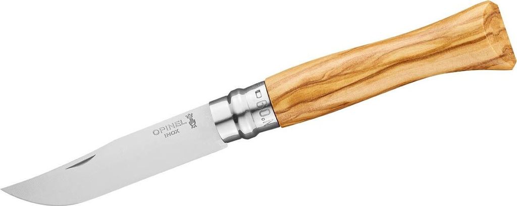 Opinel zakmes model 09, met handvat van olijnhout en lemmet Productafbeelding 
