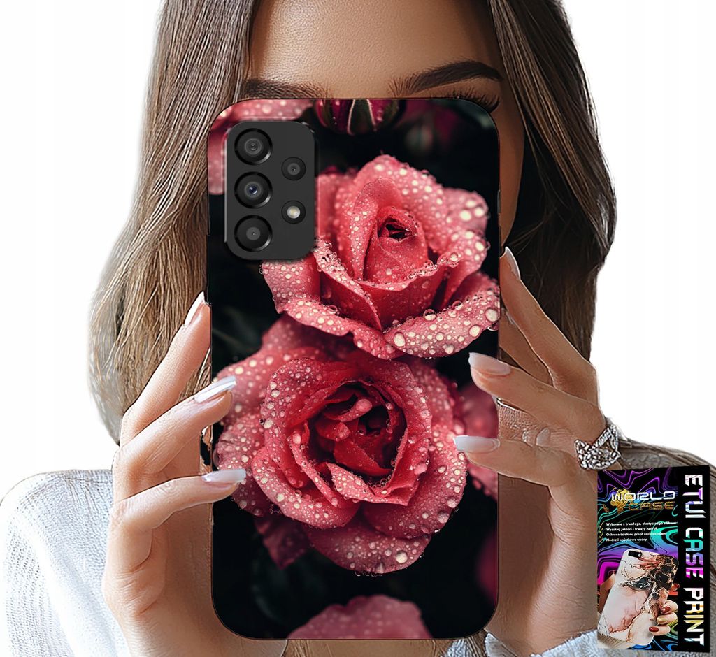 Etui Für Samsung A52 / A52S - Schöne Rosa Rosen, Florale Muster, Etui