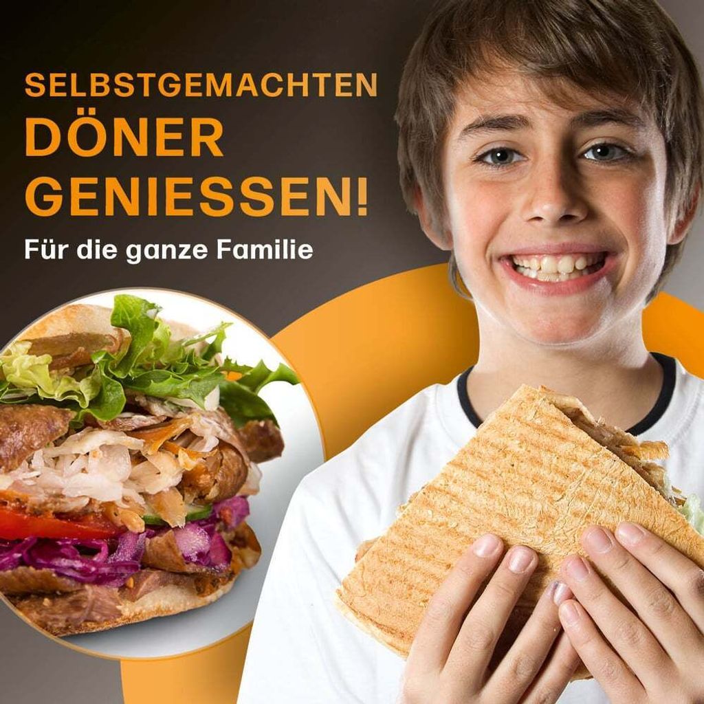GOURMETmaxx Dönergrill Rotisserie 1400 Watt Hähnchengrill Produktbild 8