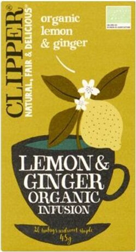 Clipper - -Zitronen-Ingwer-Tee - 20 Beutel